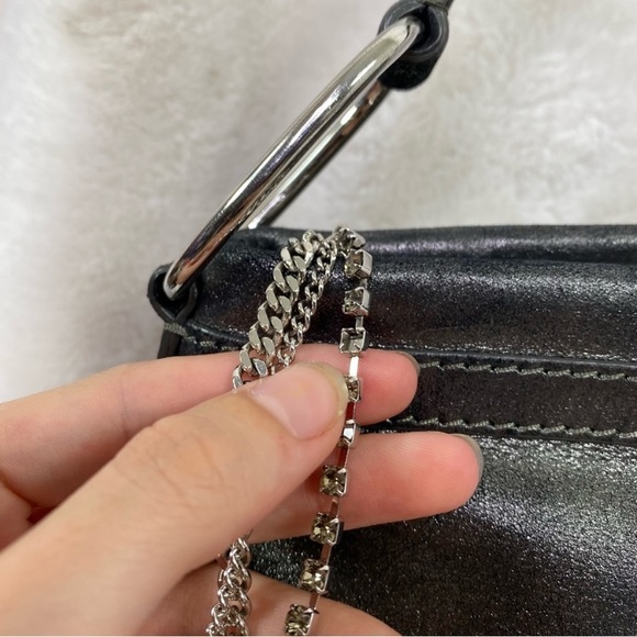 Juicy Couture Vintage Gray Metallic Shoulder purse - Picture 3 of 16